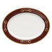 Cheval Chestnut Brown Platter 14.25" - Julie Wear Equestrian Tableware