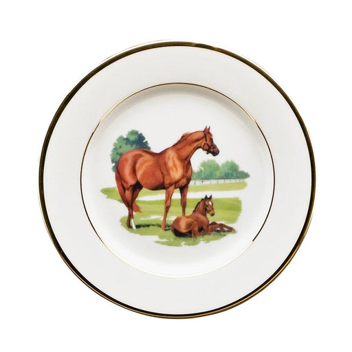Bluegrass Bread Plate 6.5" - Julie Wear Equestrian Tableware