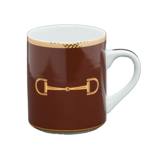 Cheval Chestnut Brown Mug - Julie Wear Equestrian Tableware