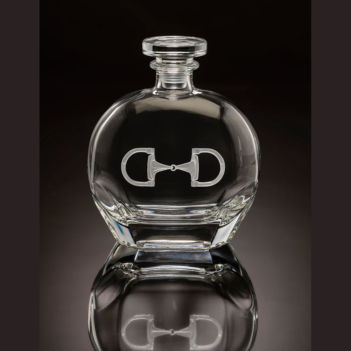 Cheval Etched Crystal Equestrian Decanter by Julie Wear