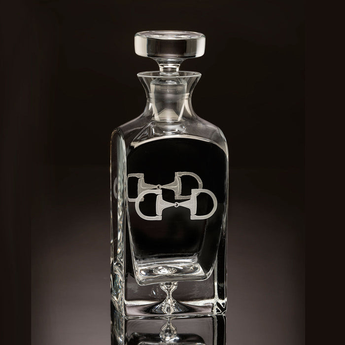 Cheval Equestrian Etched Crystal Decanter