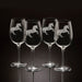 Rearing Horse Etched Wine Glasses (set of 4)