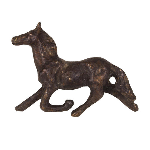 Running Horse Rustic Bronze Pull - Left
