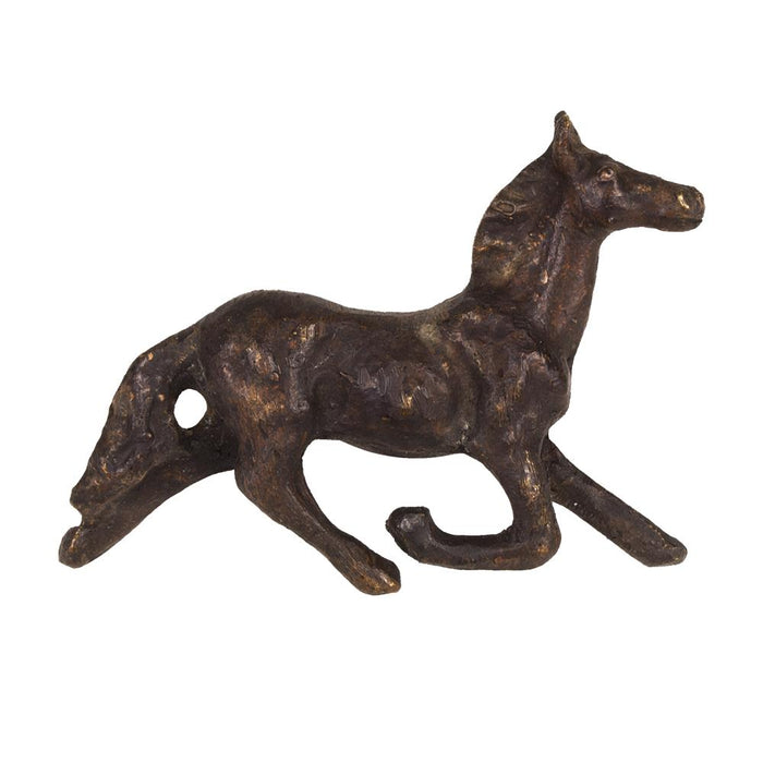 Running Horse Rustic Bronze Pull - Right