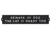 Beware of Dog Cast Iron Sign