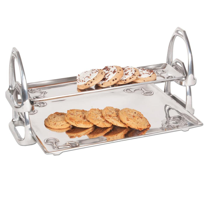Arthur Court Equestrian Stirrup Stackable Tray - Large