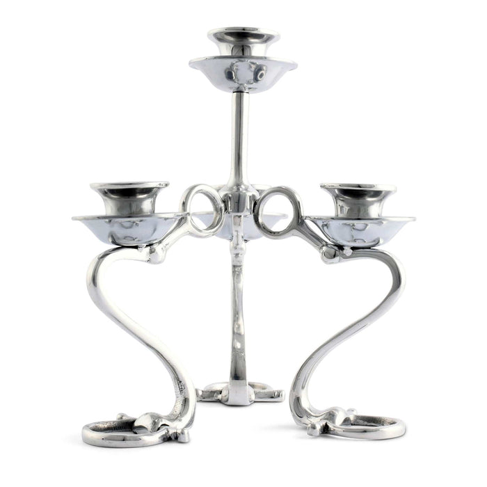 Arthur Court Equestrian Four Bit Candelabra