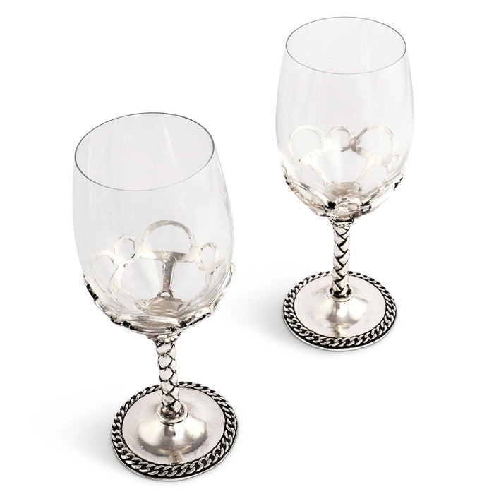 Arthur Court Equestrian Wine Glasses - Set of 2