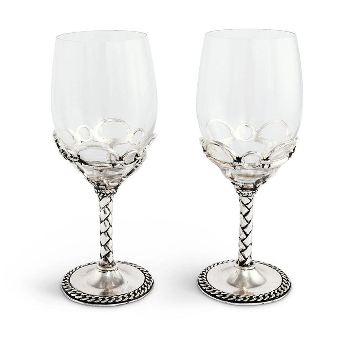 Arthur Court Equestrian Wine Glasses - Set of 2