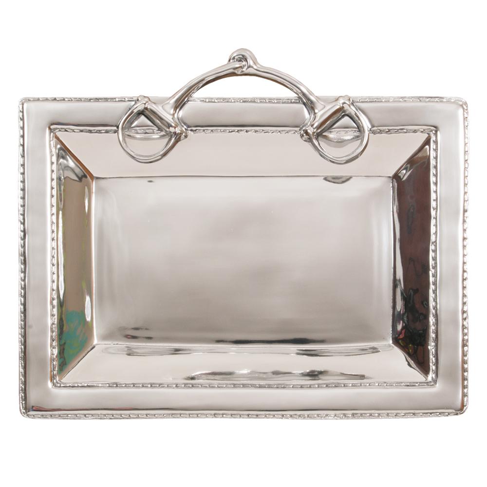 Snaffle Bit Equestrian Serving Tray by Beatriz Ball