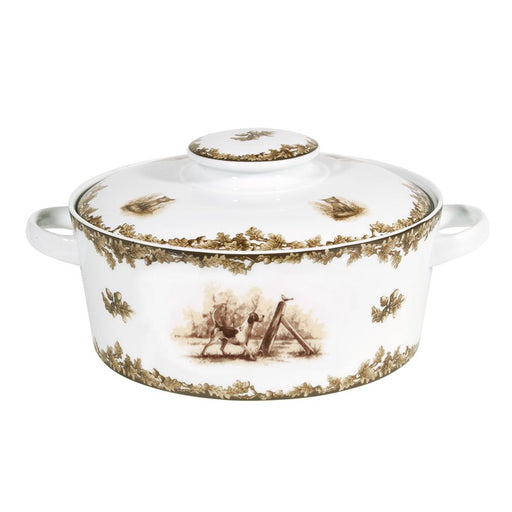 Aiken Hunt Dinnerware Covered Casserole -Hound