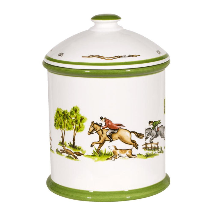 The Chase Foxhunting Cookie Jar Canister