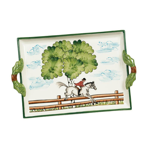 Perfect Day Equestrian Handled Serving Tray