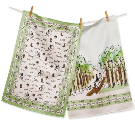 Ride Through the Woods Cotton Tea Towels (set of 2)