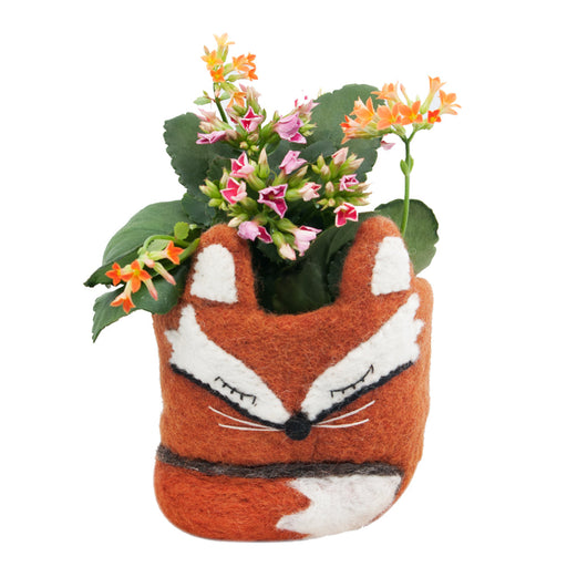 Red Fox Felt Planter