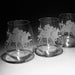 Clubhouse Turn Etched Crystal Stemless Wine Glasses - Set of 4