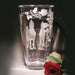 Run for the Roses Etched Crystal Vase