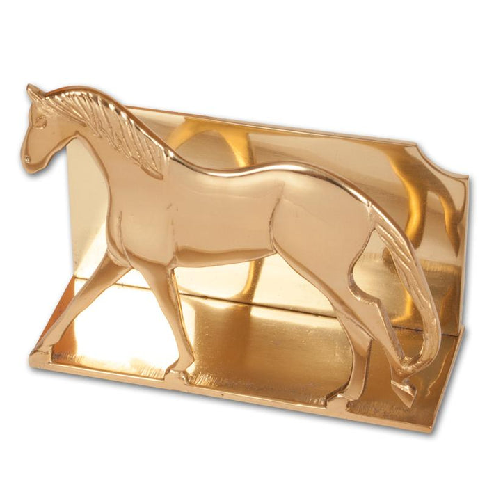 Trotting Horse Brass Letter - Napkin Holder