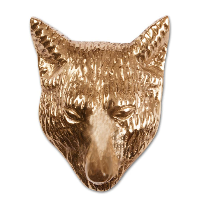 Large Fox Pull - Brass