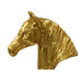 Horse Head Cabinet Pull - Brass