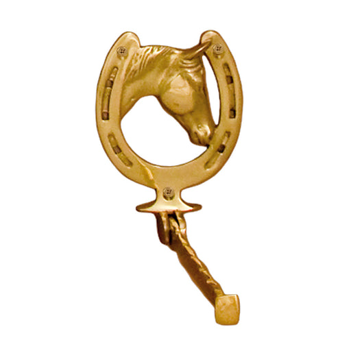 Equestrian Horse Garment Bar - Brass
