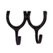 Horseshoe Hook Double - Black