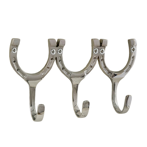 Horseshoe Hook Triple - Chrome