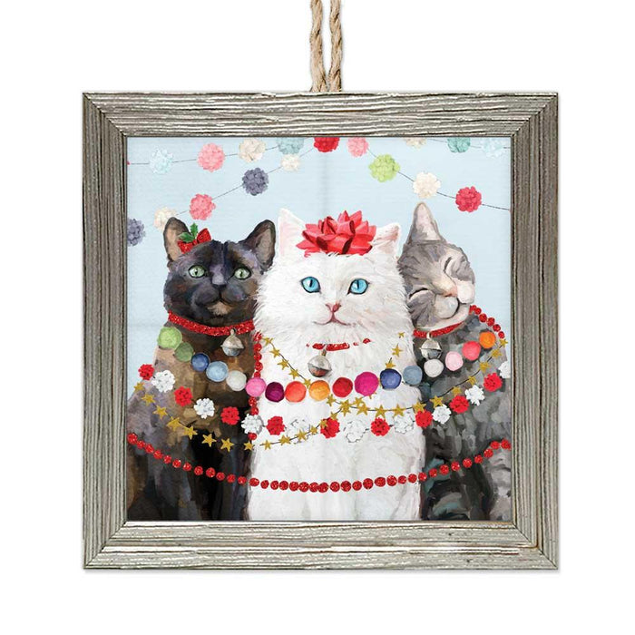 Festive Kitties Holiday Ornament