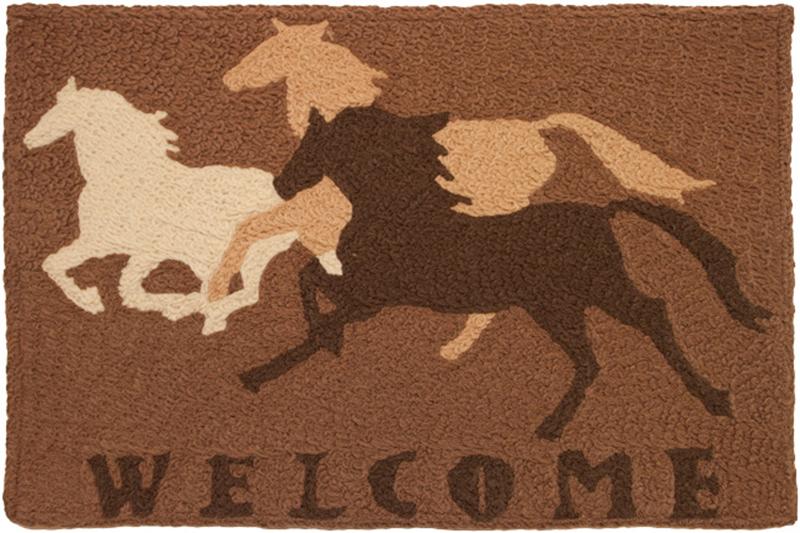 Welcome Horse Washable Rug