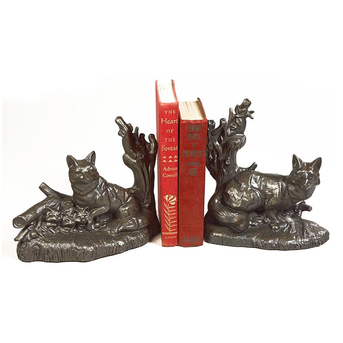 Fox Family Bookends