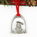 Jack Russell in Stirrup Pewter Ornament