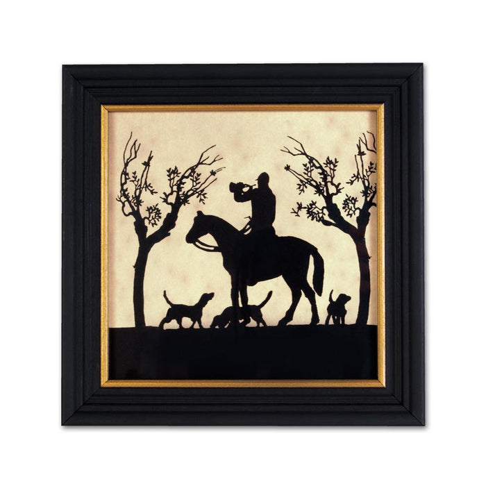 Calling the Hounds - Equestrian Silhouette Art