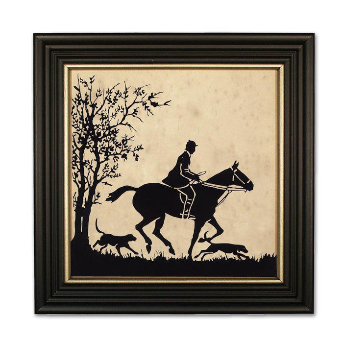 To the Hunt - Equestrian Silhouette Art