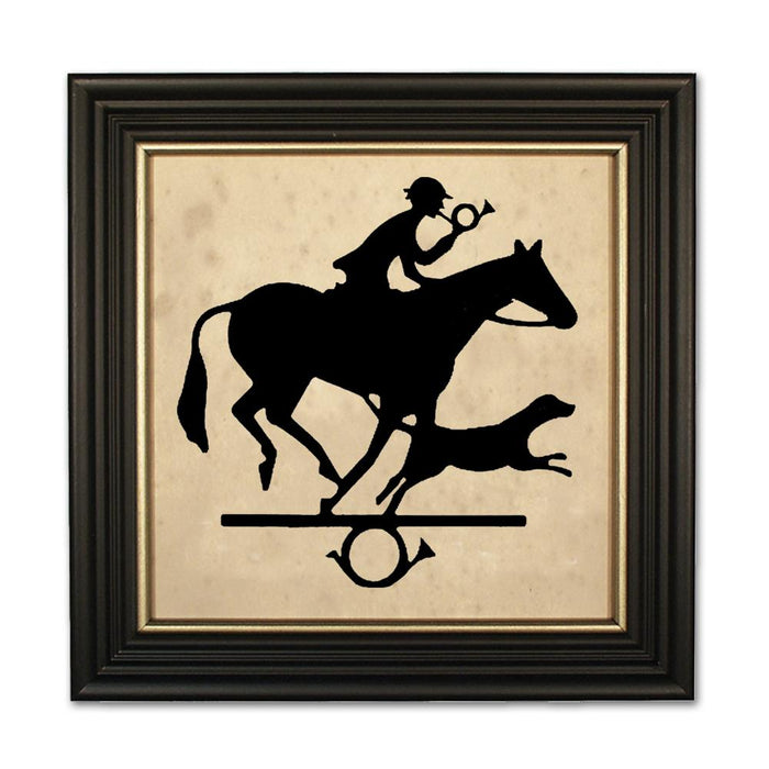The Foxhunter - Equestrian Silhouette Art