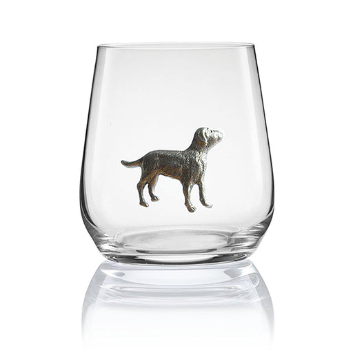 Labrador Retriever Stemless Wine Glass