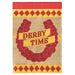 Red Roses Horseshoe Derby Flag - Large