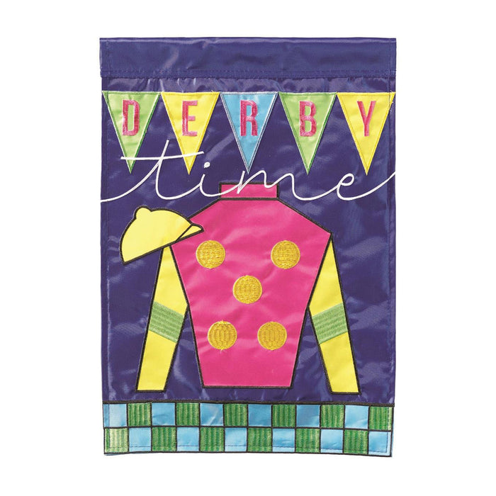 Derby Party! Racing Silks Flag - Small