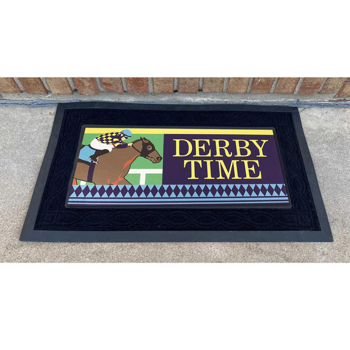Derby Time! Horse and Jockey Entrance Mat and Tray