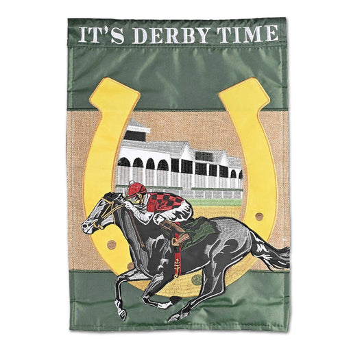It's Derby Time! Horseracing Garden Flag
