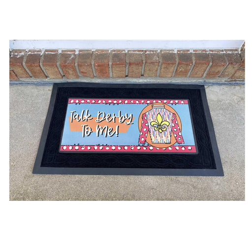 Talk Derby to Me! Jockey Silks Doormat and Tray