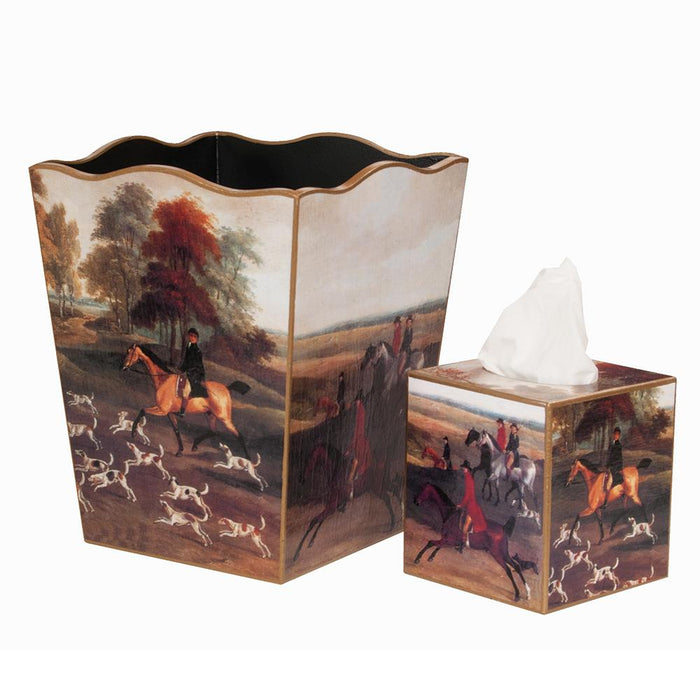 English Foxhunt Tissue Box Cover