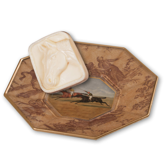 Vintage Horse Racing Tissue Box Cover