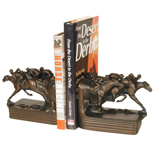 Final Furlong Horse Racing Bookends