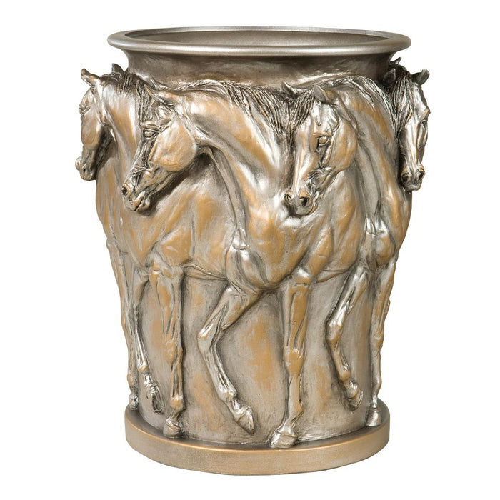 Ring of Horses Centerpiece Vase