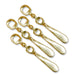 Snaffle Bit Brass Equestrian Cheese Knives (set of 4)