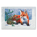 Snow Day Embossed Fox Christmas Cards
