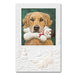 Favorite Toy Golden Retriever Embossed Christmas Cards