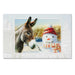 Long Ears Embossed Donkey Christmas Cards