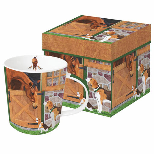 Horse and Hounds Mug Gift Box Set