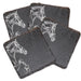 Hunter Jumper Slate Coasters - Set of 4